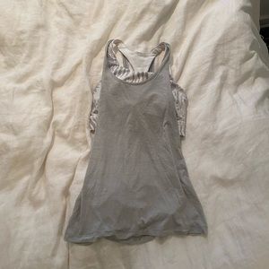 Lululemon size 4 grey workout tank
